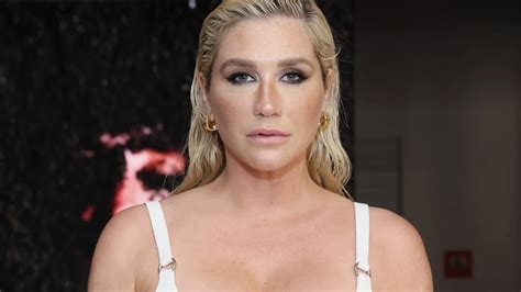 kesha tits|Kesha Puts on a Busty Display With Edgy Nearly Topless Look